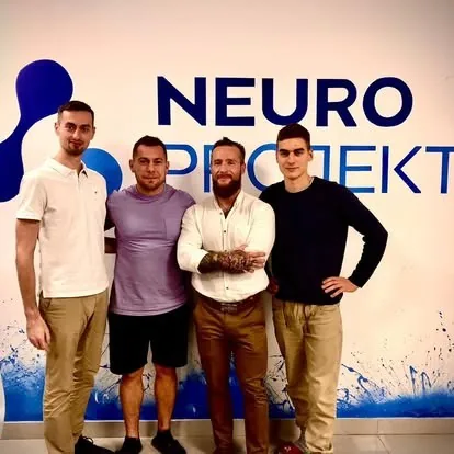 Uczestnicy szkolenia w ośrodku Neuro Projekt